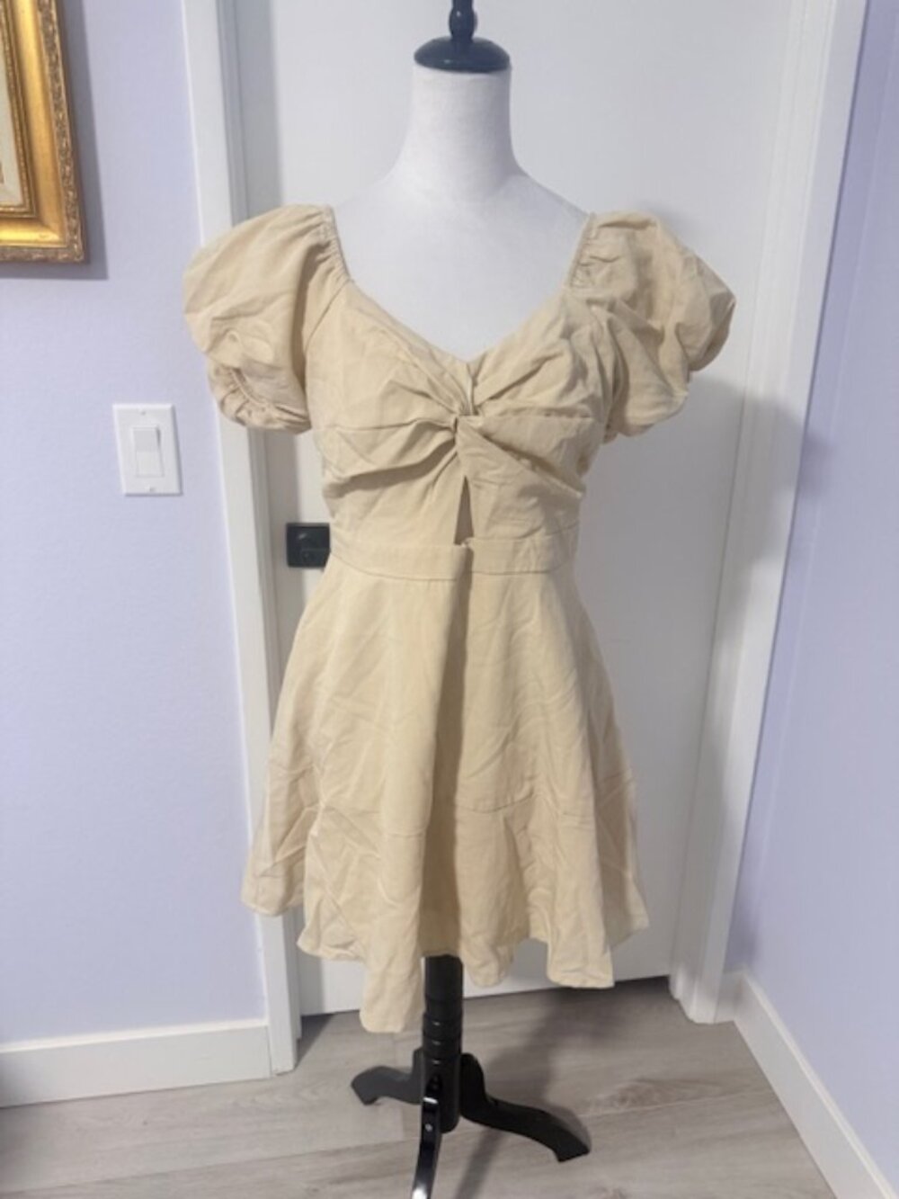 Trixxi/Marshalls Rayon/Polyester/Nylon blend solid mini dress.